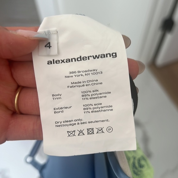 T by Alexander Wang Slip Dress in Dark Oxford Blue - Picture 10 of 10